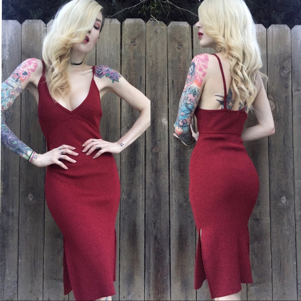 Nasty gal Knit Your Average Girl midi Dress